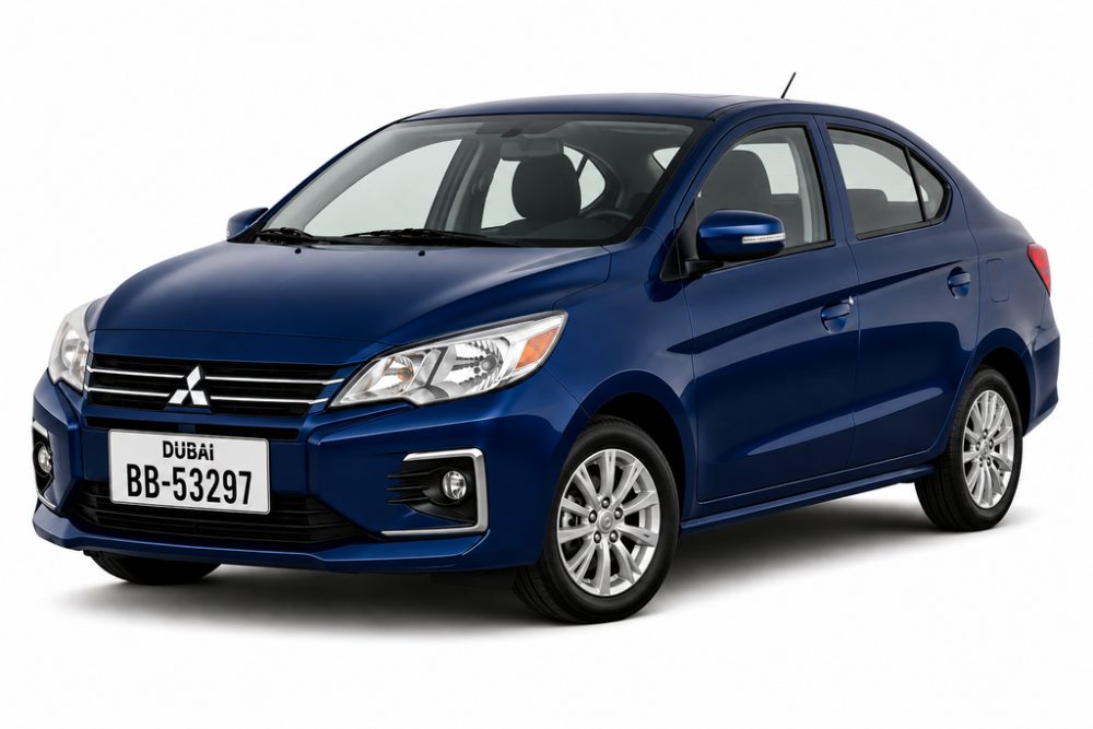 Mitsubishi Attrage in Blue